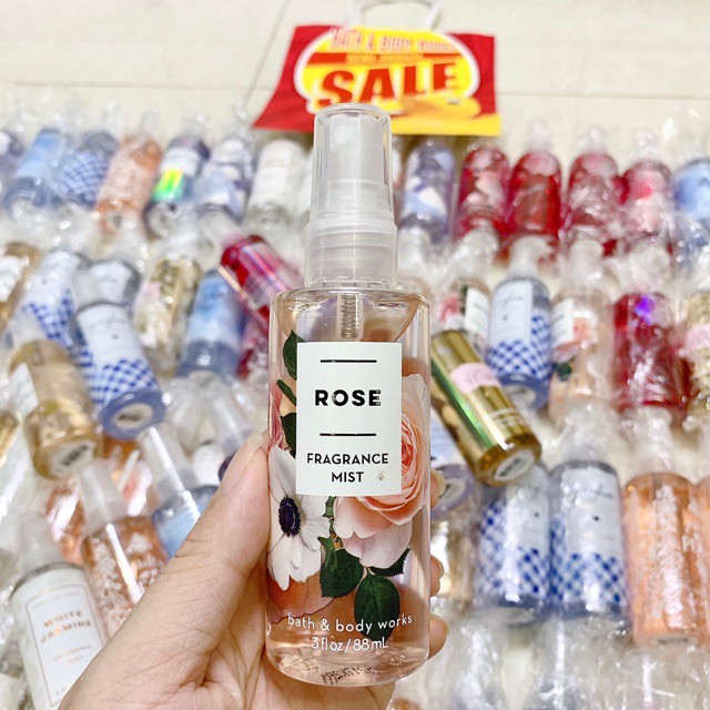 XỊT THƠM TOÀN THÂN BATH AND BODY WORKS ROSE BODY MIST 88ML CHÍNH HÃNG - 6754