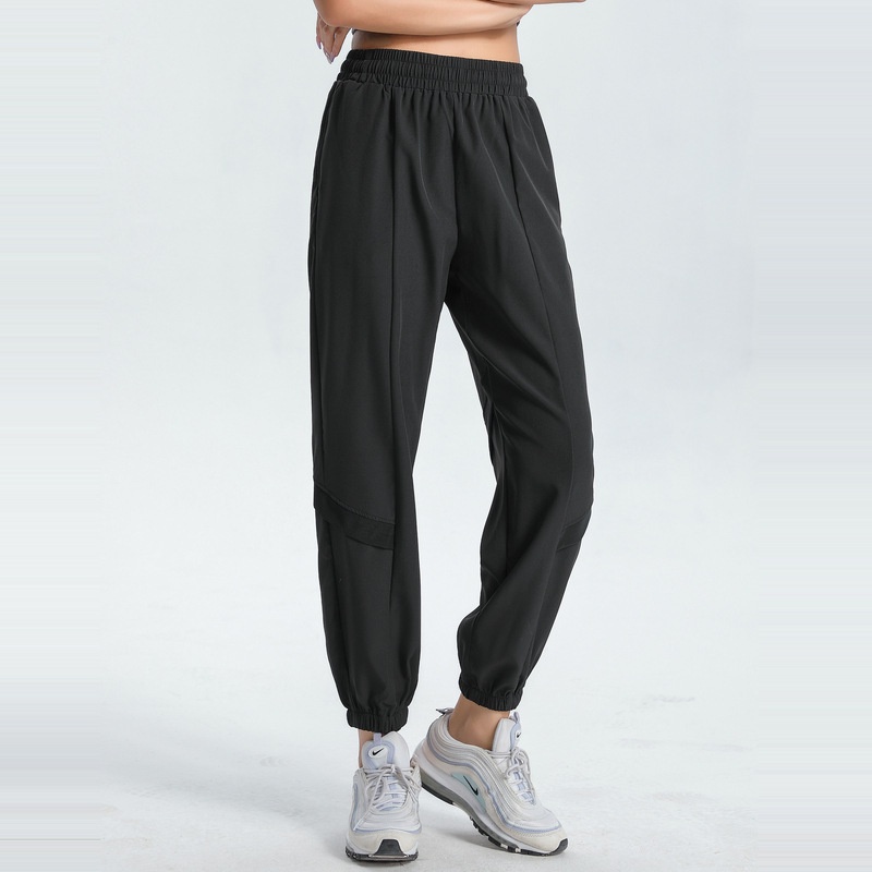 Lululemon    Quần Dài Thể Thao Dáng Rộng Co Giãn Phối Túi Màu Sắc Thời Trang Cho Nữ 8809