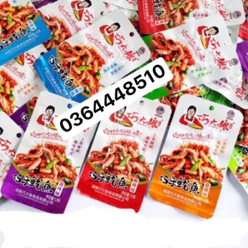 💥Hộp 20 Gói Râu Mực Cay Tứ Xuyên Ăn Liền 12G | BigBuy360 - bigbuy360.vn