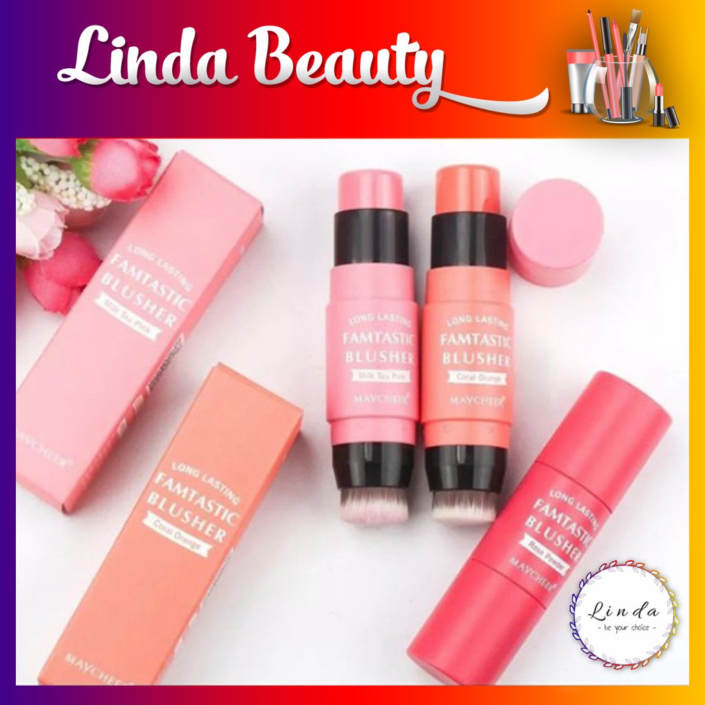 Siêu phẩm Má hồng dạng thỏi kèm cọ siêu mịn Maycheer nội địa Trung | BigBuy360 - bigbuy360.vn