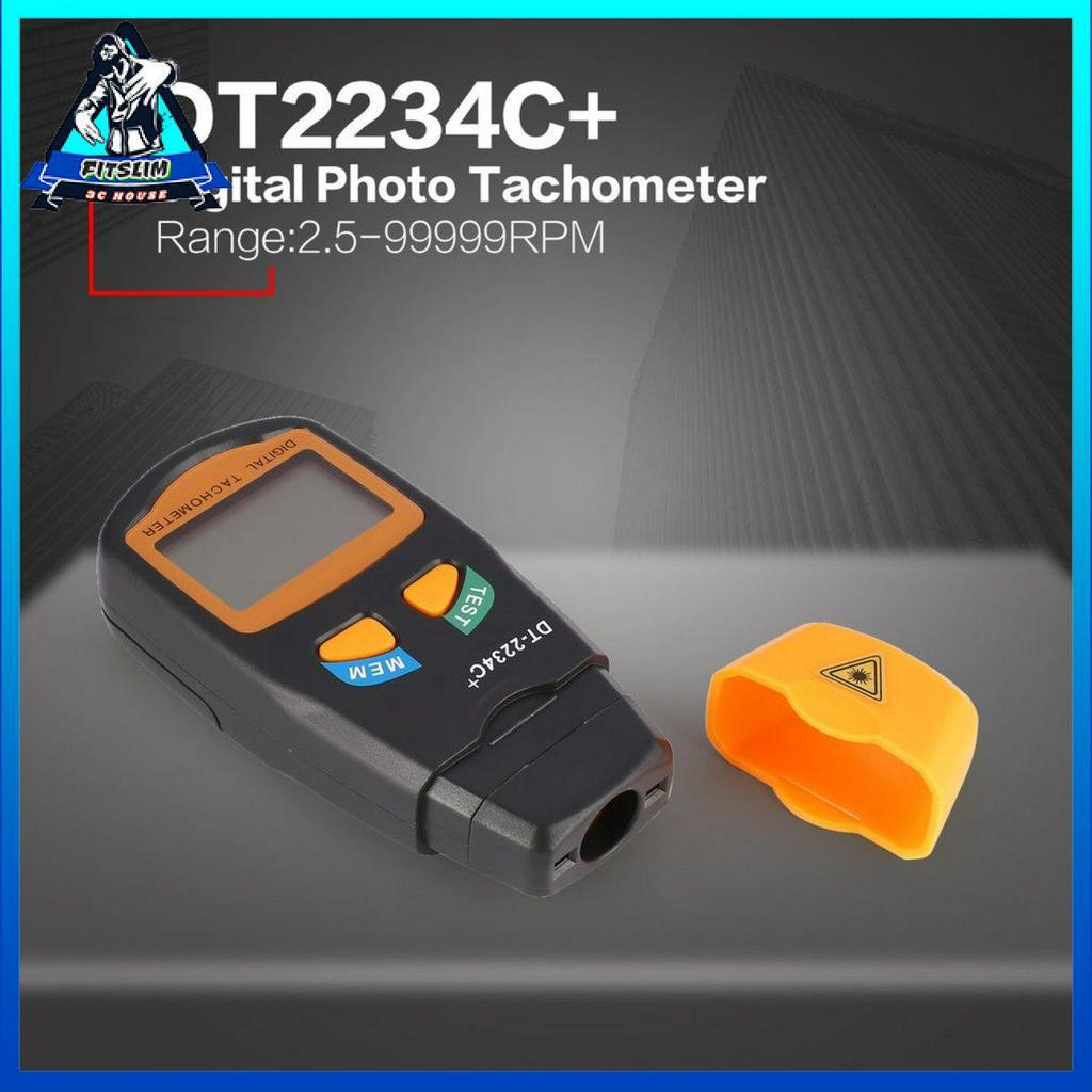 Máy đo tốc độ ảnh laser không tiếp xúc RPM DT2234C + LCD kỹ thuật số mini