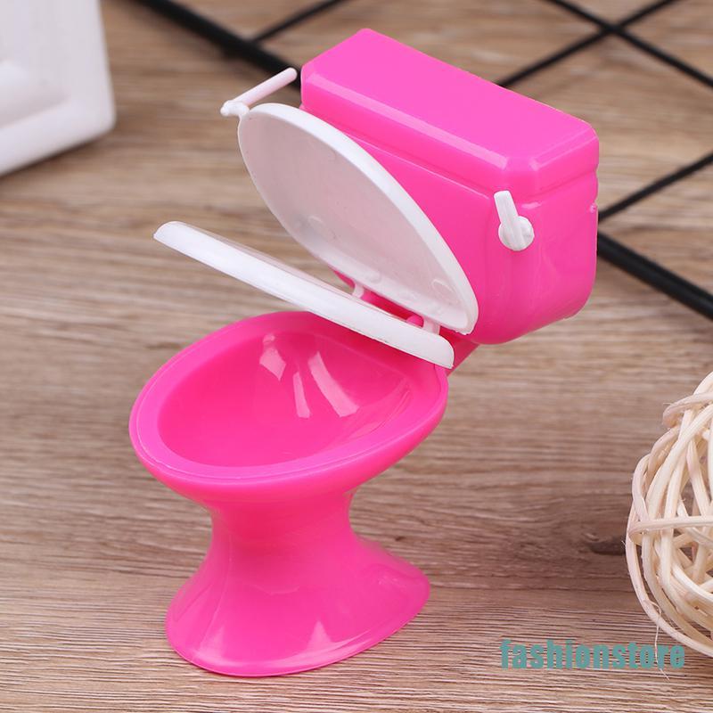 Mô Hình Toilet Mini Trang Trí Nhà Búp Bê