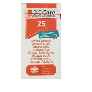 Que thử đường huyết OG Care hộp 25 que