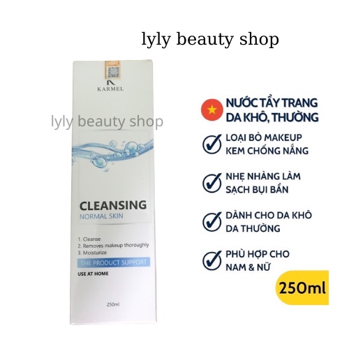 Karmel nước tẩy trang cho da dầu da khô Loại Bỏ Lớp Makeup làm sạch da lyly beauty shop