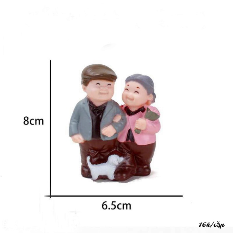 phụ kiện trang trí bánh sinh nhật [FREESHIP❤️] ông bà trang trí,quà tặng ông bà