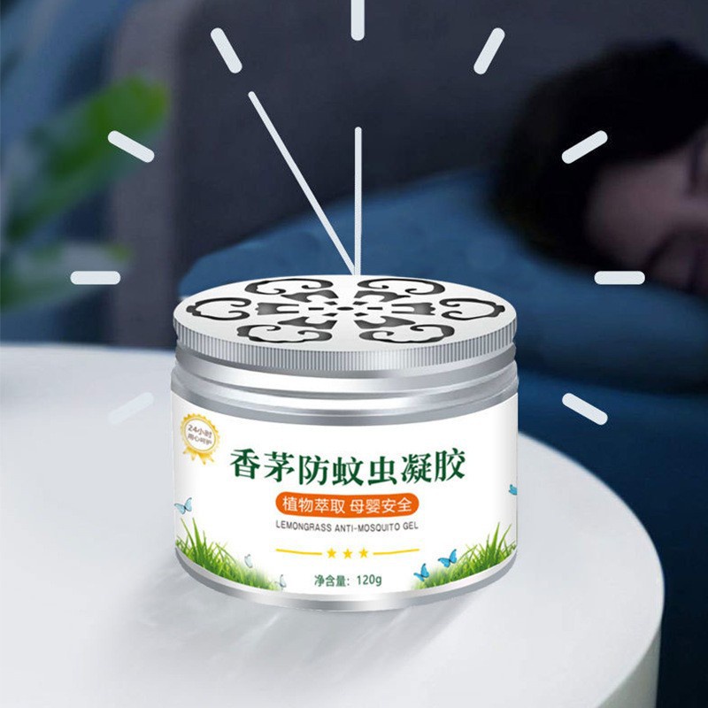 Hộp tinh dầu chống muỗi 120g,Gel khử mùi đuổi muỗi