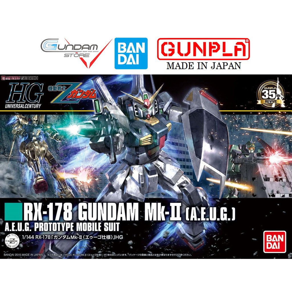 Gundam Bandai Hg Mk 2 Aeug Rx-178 1/144 Hguc Uc Mô Hình Đồ Chơi Lắp Ráp Anime Nhật