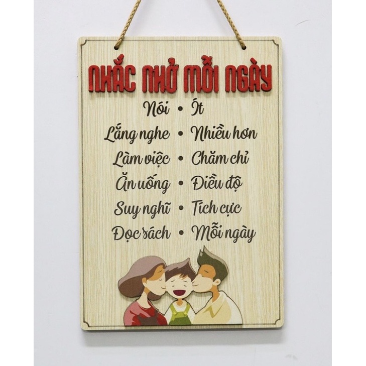 Bảng gỗ treo tường, trang trí nhà cửa Thần chú, Nhắc nhở mỗi ngày, Vĩ đại, Đi để về