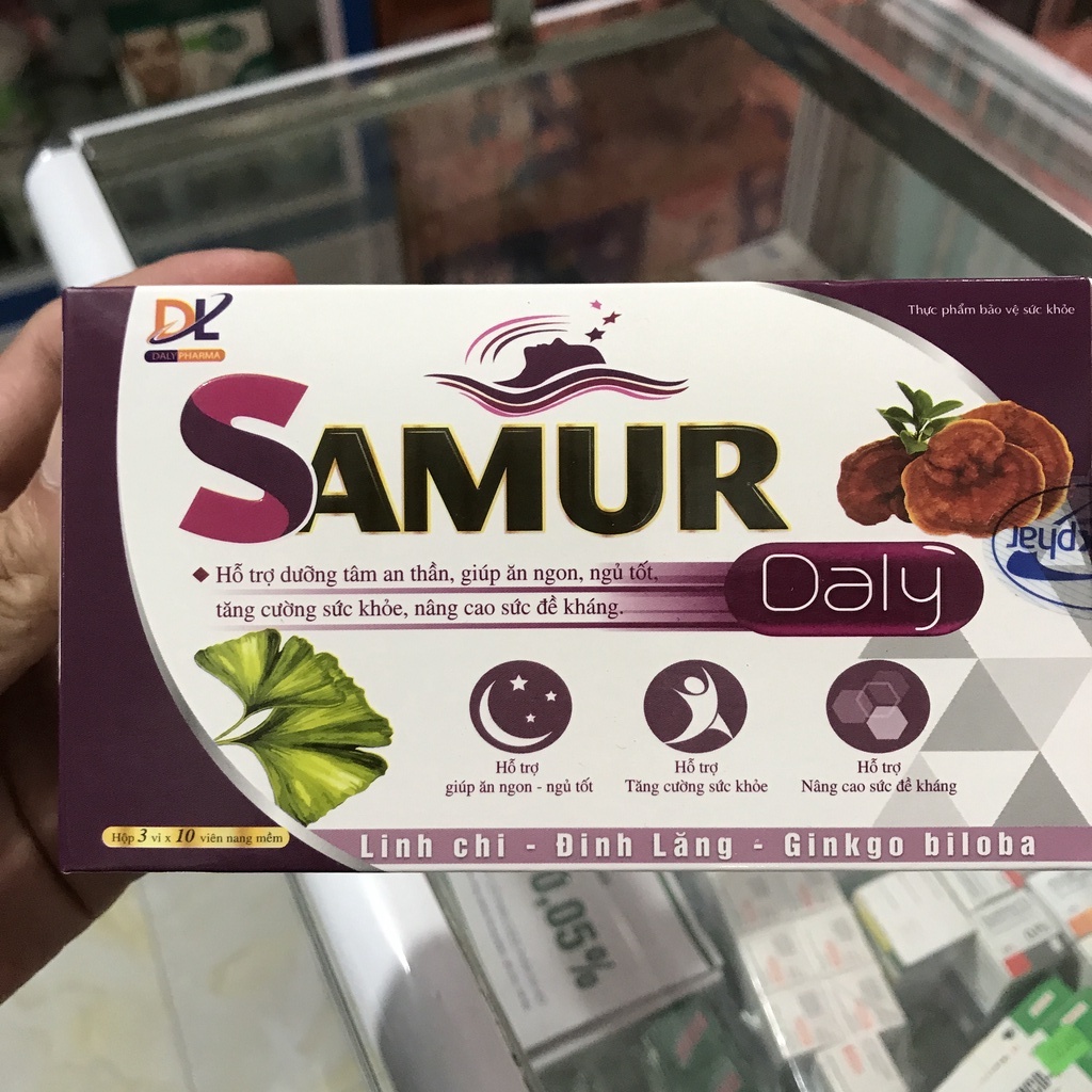 ✅ Viên ngủ ngon Daly Samur viên ăn ngủ ngon, dưỡng tâm an thần, giảm suy nhược cơ thể, thần kinh