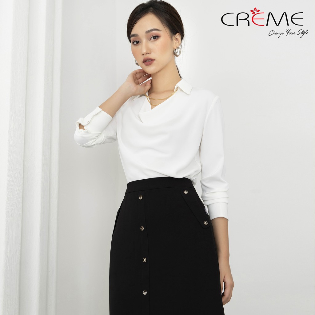 [Mã FAMALLT5 giảm 15% đơn 150k] Chân váy dáng A Công sở CV0017 CREME | BigBuy360 - bigbuy360.vn