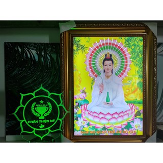 Tranh Điện Phật Bà Quán Thế Âm Bồ Tát Ngồi PL10