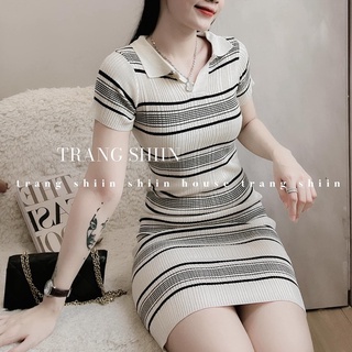 Đầm body len