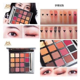 Phấn mắt megafy 16 màu ô màu nhũ lì