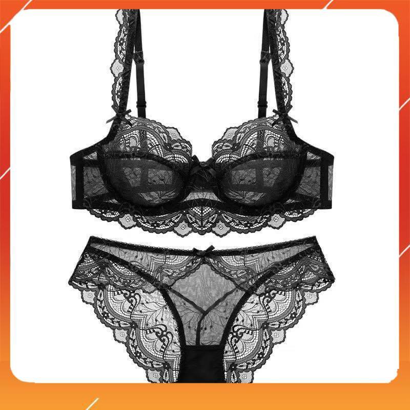 Set bộ đồ lót nữ ren áo có gọng, không mút dành cho các nàng có vòng 1 to hoặc đã nâng ngực, Mã B21208