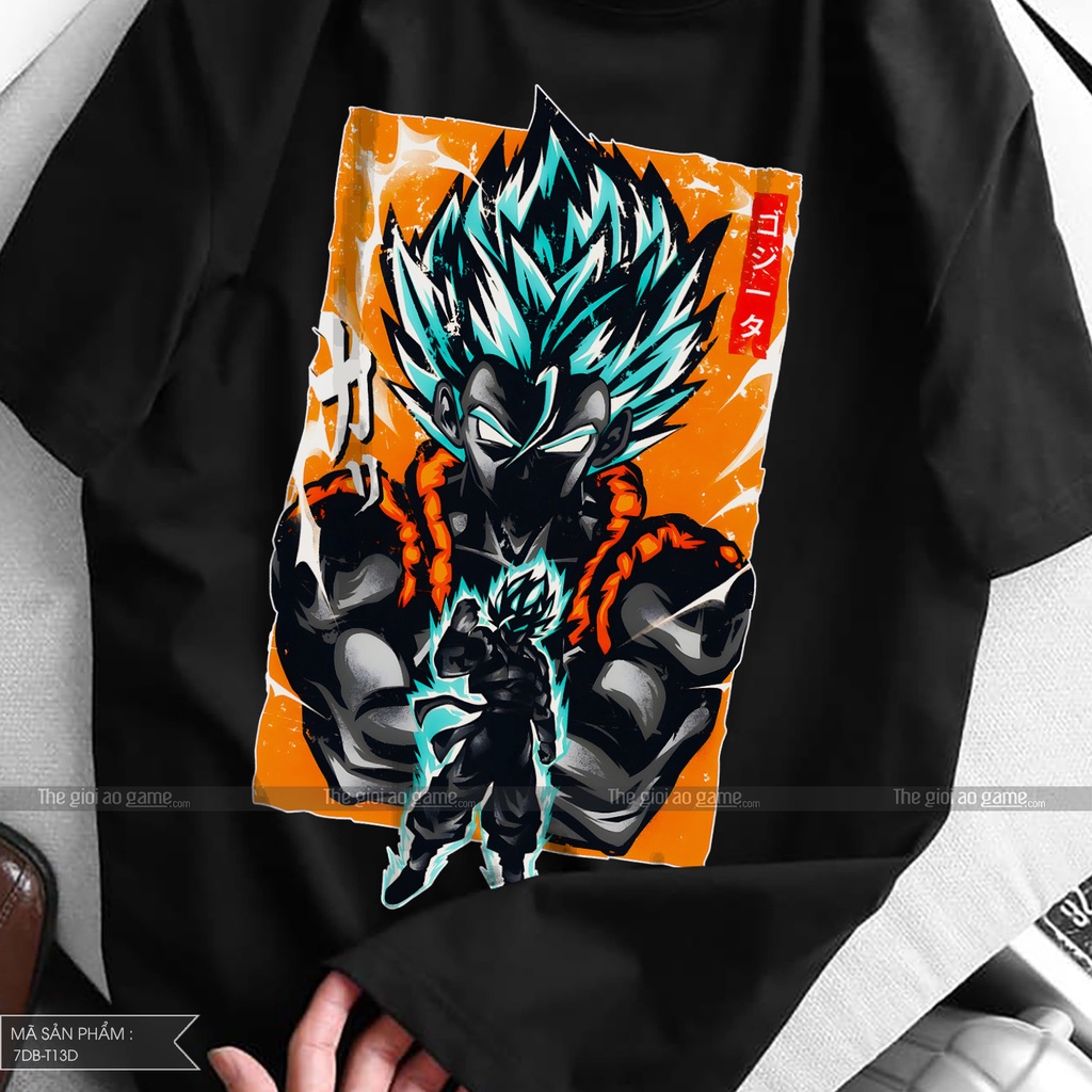 Áo dragon ball Goku nam nữ Áo phông Goku dragon ball  trắng đen form rộng unisex cotton co giãn thoáng mát T13