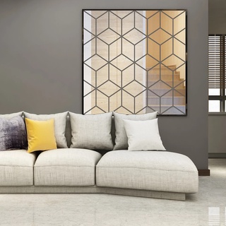 Miếng gương dán tường trang trí 3D