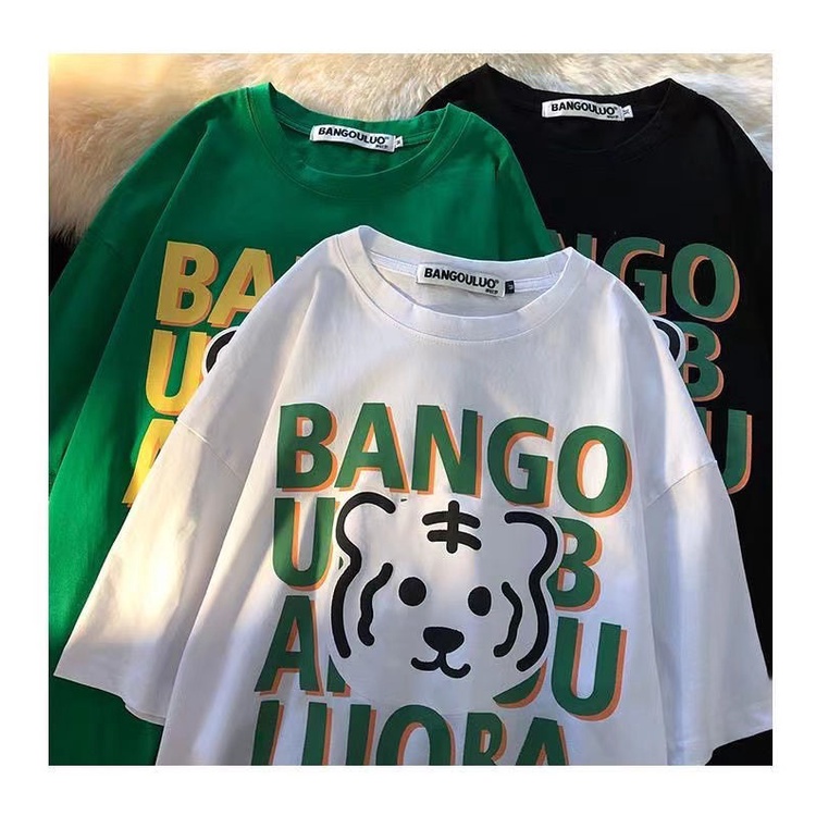 Hàng Mới Về Áo Thun Cặp Đôi Ngắn Tay In Hình Con Hổ Năm Mới Phong Cách Hong Kong 2022