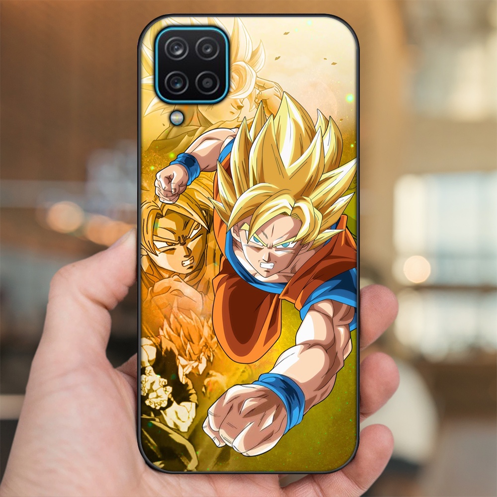 Ốp lưng Samsung A12 5G, M12 viền đen in hình Goku Dragon Ball