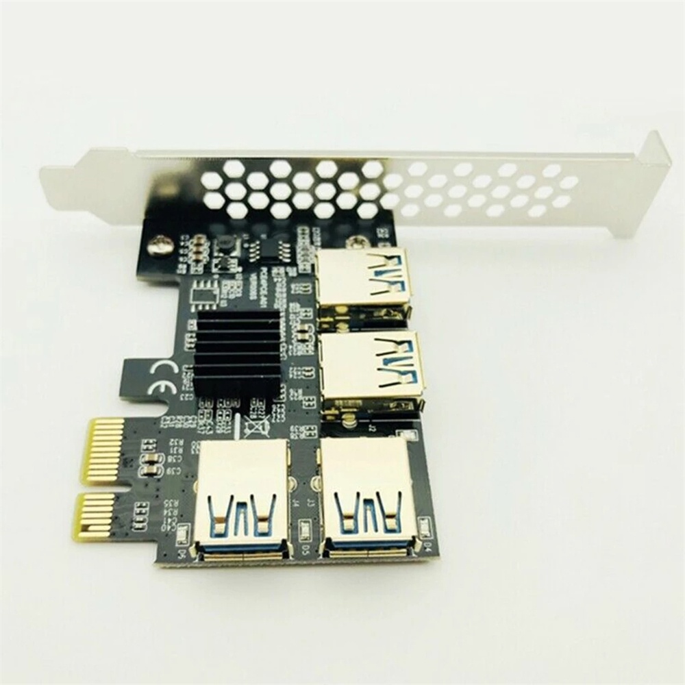 Bộ Chuyển Đổi Thẻ Pci Express 1 Sang 4 Usb Usb 3.0 Khe Cắm Pci-E 1x Sang 16x Pcie Pci-E Cho Bitcoin | BigBuy360 - bigbuy360.vn