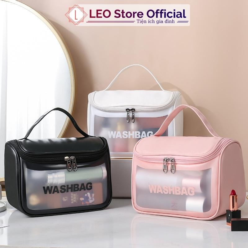 Túi xách nữ cầm tay đựng đồ mỹ phẩm đa năng COSMETIC BAG nhiều ngăn nhựa PVC chống thấm nước