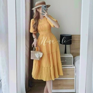 Đầm maxi xếp tầng cho nữ đi chơi đi biển dự tiệc
