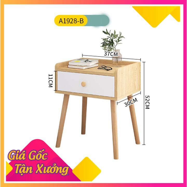 Táp đầu giường, tủ trang trí có ngăn kéo nhỏ bằng gỗ PUK009