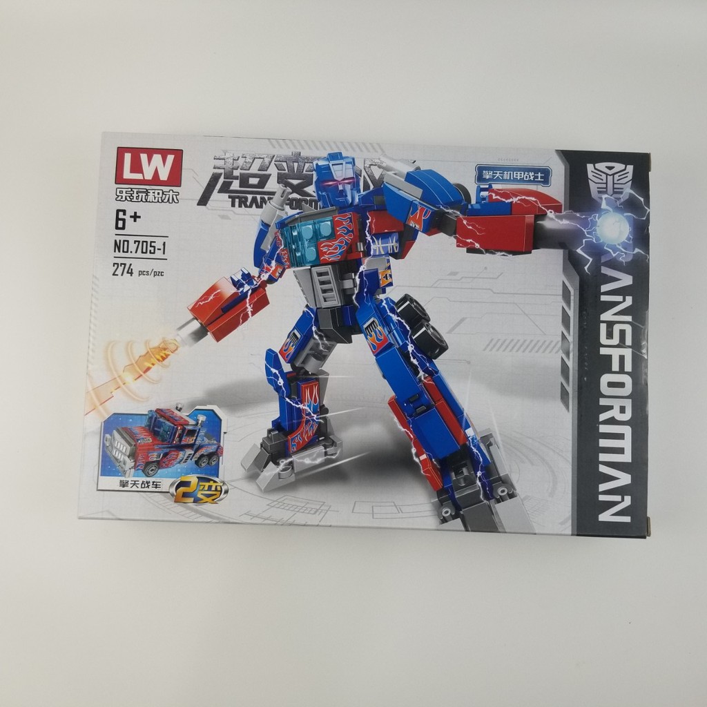 [374 CHI TIẾT-HÀNG CHUẨN] BỘ ĐỒ CHƠI XẾP HÌNH LEGO Transformer OPTIMUS PRIDE - Lego Robot Biến Hình