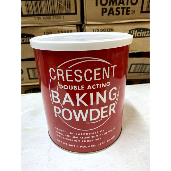 BỘT NỞ  LÀM BÁNH BAKING POWDER CRESCENT DOUBLE ACTING 2,7KG CỦA MALAYSIA