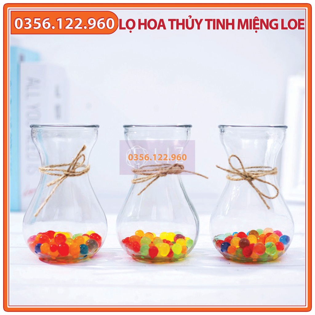 Lọ hoa thủy tinh miệng loeloe