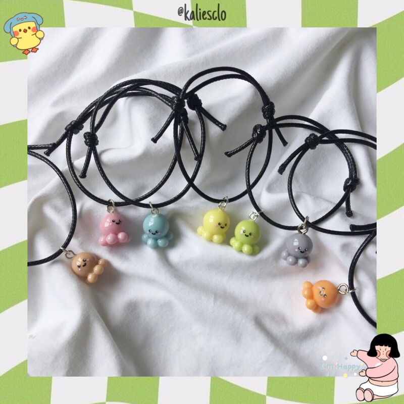 Bạch Tuộc Cảm Xúc (Vòng cổ/ Vòng tay/ Móc khoá/ Móc đt/ Bông tai) | BigBuy360 - bigbuy360.vn