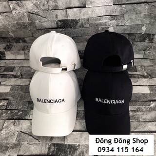 Nón kết unisex thời trang balenciaga trắng đen
