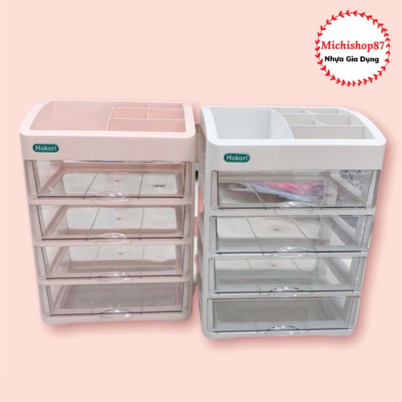 Tủ Đựng Mỹ Phẩm 2,3,4 Tầng Cao Cấp Nhựa Việt Nhật, Kệ Đựng Mỹ Phẩm, Đồ Trang Điểm Nhiều Tầng