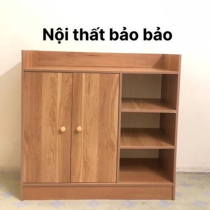 Kệ để giày dép Tủ giày gỗ có ngăn tủ chất liệu MDF chống nước hiện đại 80x30x80cm