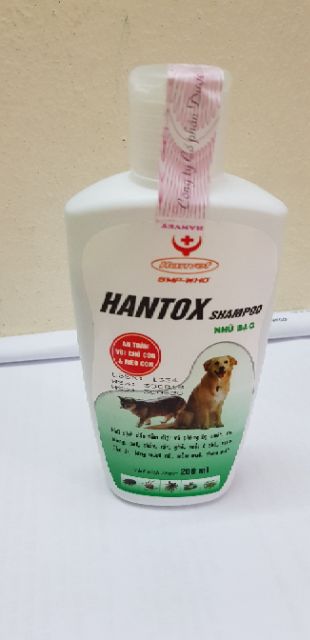 Sữa tắm diệt bọ chét ve rận trên chó mèo Hantox 200ml