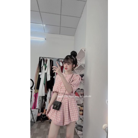 Set dạ áo kèm quần