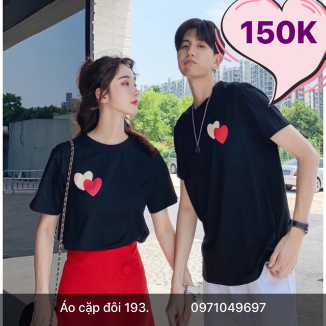 Áo thun cotton Couple nhiều size nhiều màu (có size áo trẻ em)