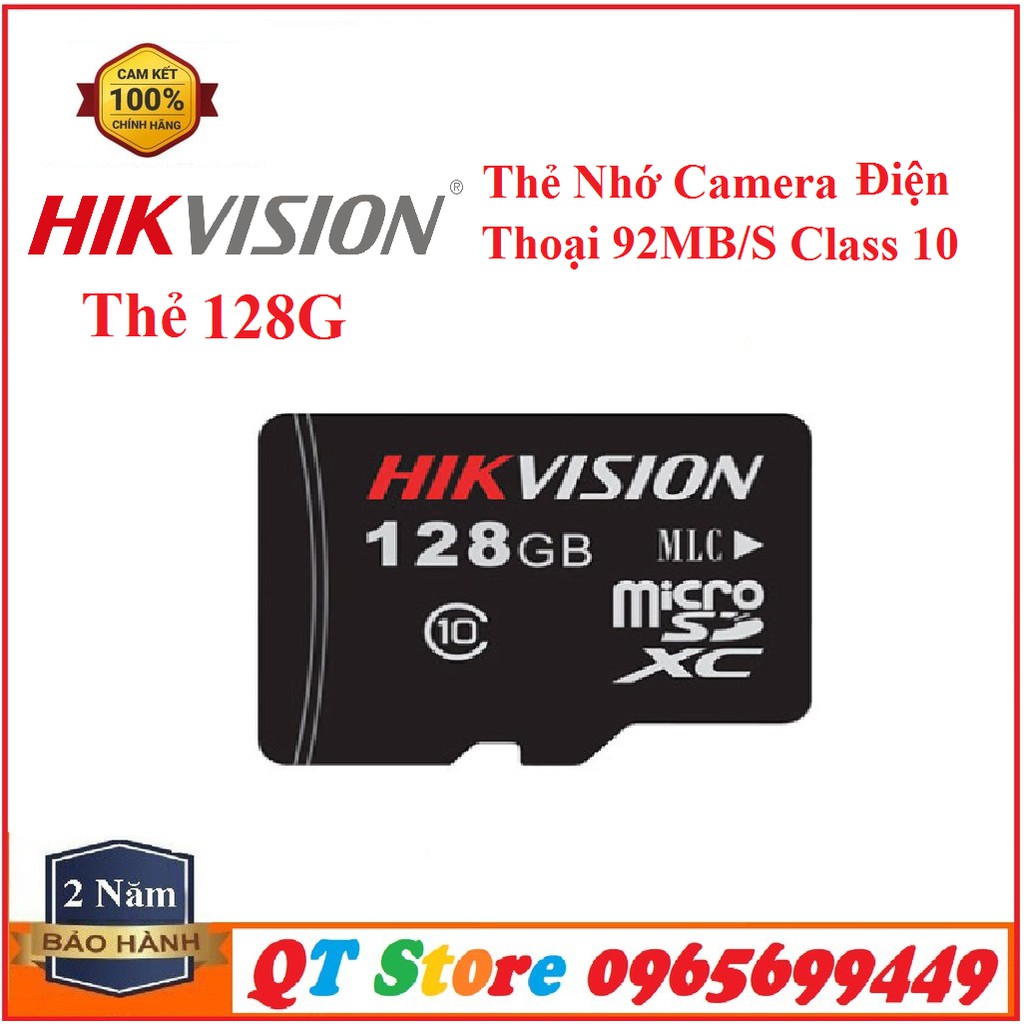 Thẻ Nhớ Hikvision 128G Hikvision 64G Hikvision 32G Class 10 , C6N TY2 C3N C4W C6W C1C-Hàng Chính Hãng