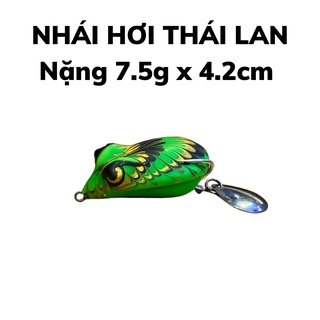 Nhái hơi câu lóc thái lan cao cấp Jim C có thìa nặng 7.5gam, mồi nhái giả câu lure cá lóc cá chuối cá sộp siêu nhạy