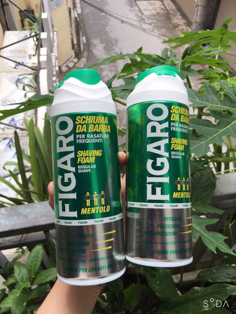 Bọt cạo râu dưỡng ẩm và làm mềm da Figaro Cao cấp Italy(400ml)