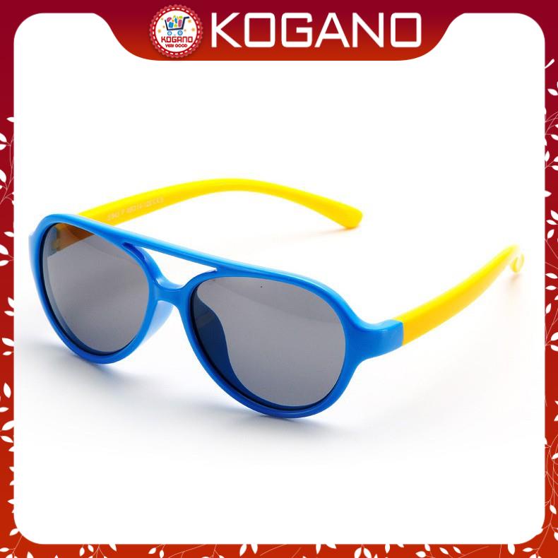 Kính mát cho bé KOGANO kính trẻ em mắt kính chống tia UV gọng dẻo chống vỡ FGK-001172