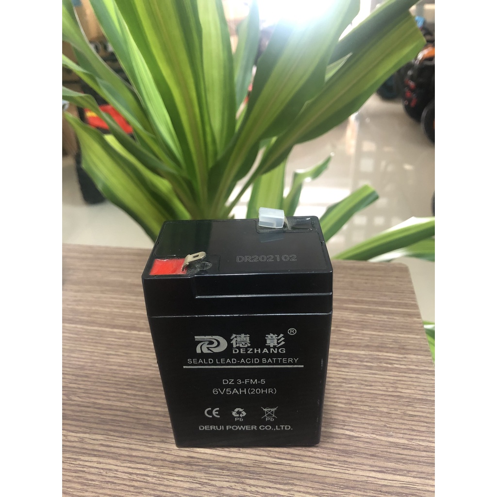 Binh ácquy 6v 5Ah DEZHANG cho xe diện trẻ em