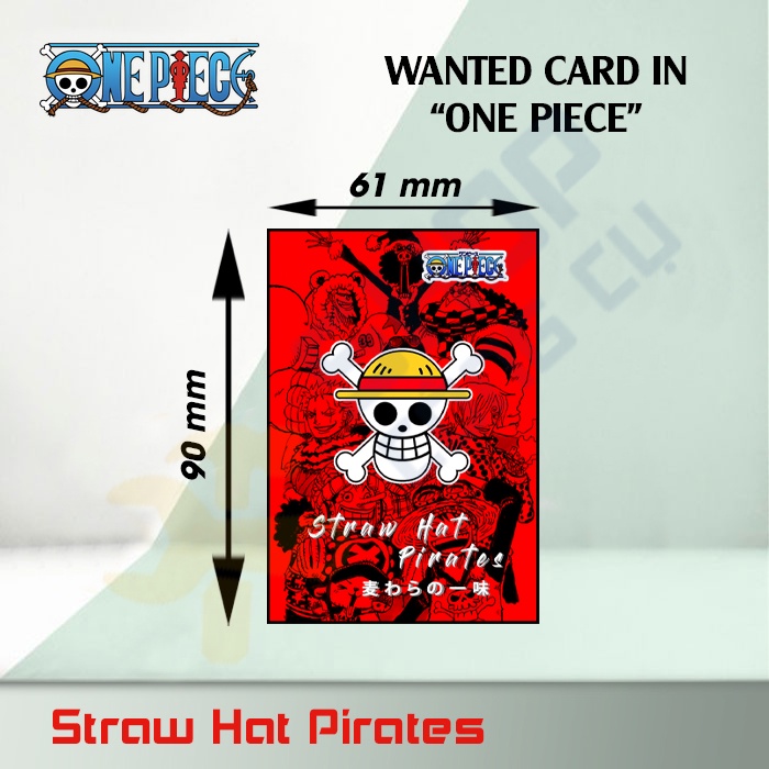Thẻ truy nã One piece - Wanted card