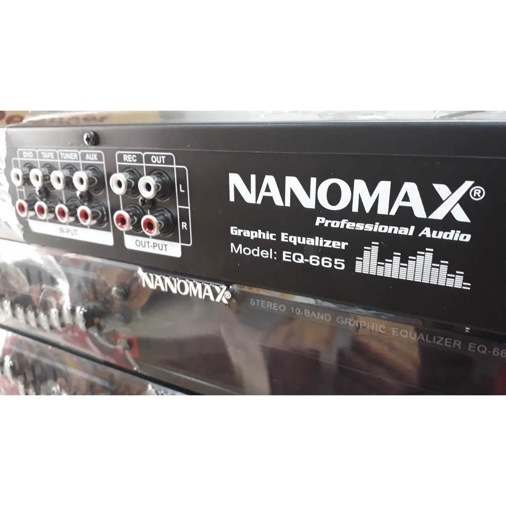 Đầu Lọc Âm Thanh Equalizer Nanomax EQ-665 / EQ-999 Hàng chính hãng Công ty Sơn Tùng