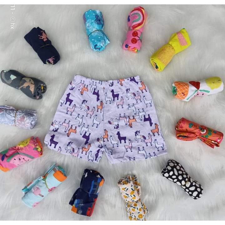 Sét 10 Quần chục đùi cotton cho bé trai bé gái - giao màu và hình ngẫu nhiên theo giới tính - 8-22kg