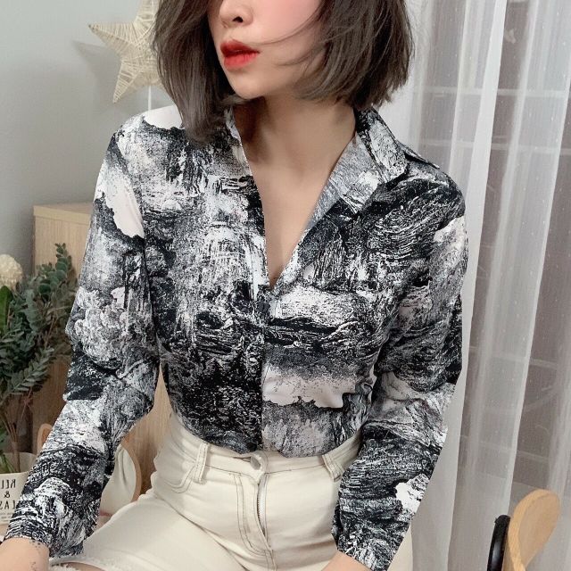 Áo Sơ mi hoạ Tiết 3D hàng đẹp