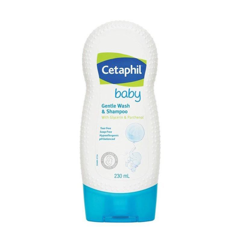 Sữa Tắm cho bé (Cam kết hàng Auth)  Sữa tắm gội toàn thân CETAPHIL BABY GENTLE WASH & SHAMPOO 2in1