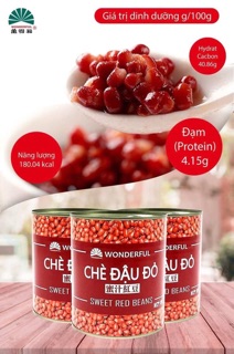 Topping chè đậu đỏ