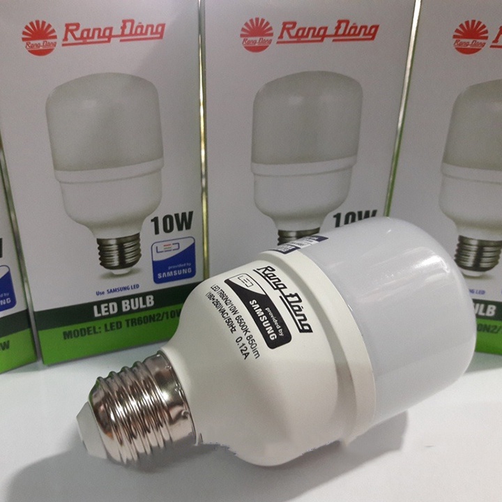 RẠNG ĐÔNG, BH 2 năm, Bóng đèn led bulb trụ 10W đến 14W E27 siêu sáng hàng Việt Nam - Chất lượng cao