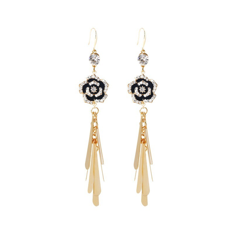 Bông tai nữ, Khuyên tai dáng dài phong cách thời trang Hàn Quốc nữ tính - B37