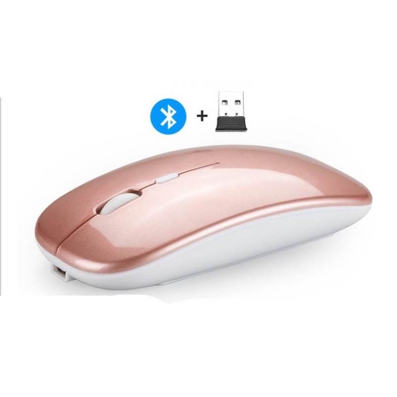 Chuột không dây kết nối bluetooth không ồn sạc lại được tiện lợi dành cho máy tính xách tay máy tính bàn
